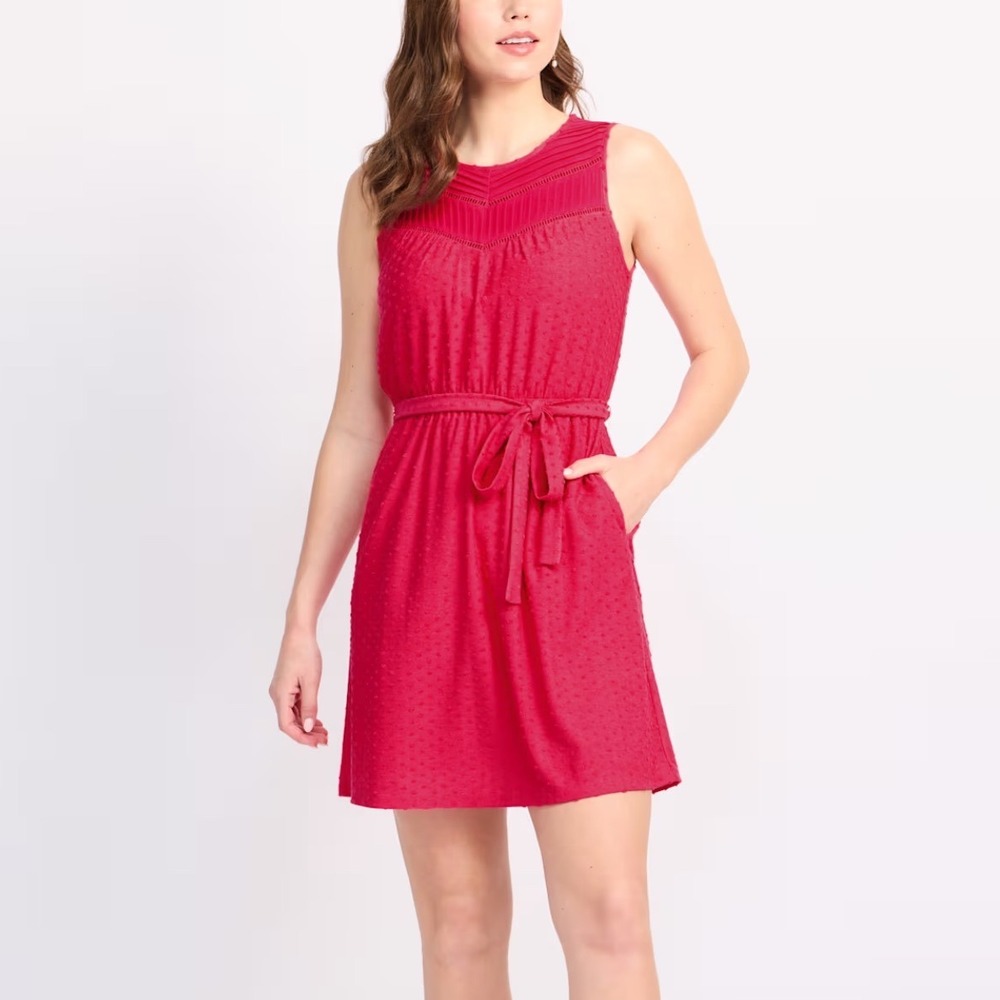 Daniel Rainn Katharine Tank Dress Women XXLP Dark Pink New With Tags